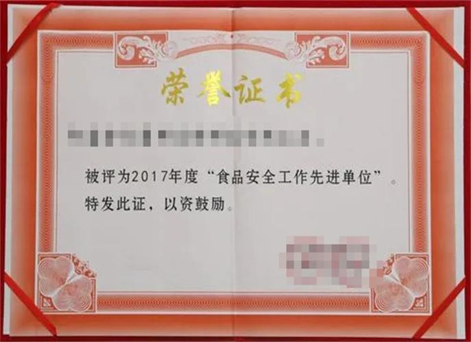 Certificate of Honor 8