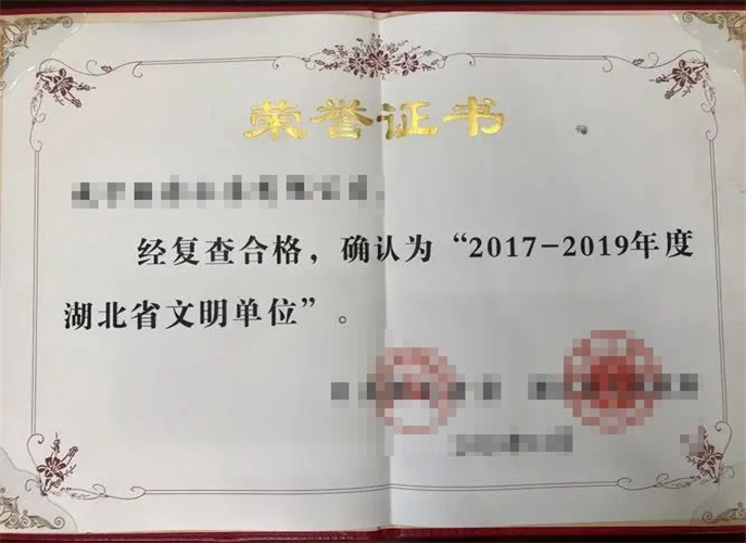 Certificate of Honor 5